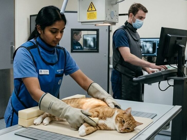 Röntgen av hund och katt på UmeVet djurklinik i Umeå