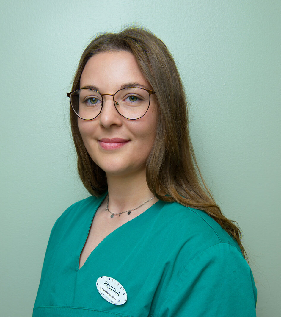 Paulina, djurvårdare på nivå 3 på UmeVet i Umeå
